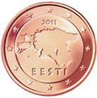 5 eurocent Estonia obverse