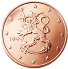 5 eurocent Finlandia dritto