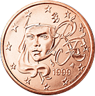 5 eurocent Francia dritto