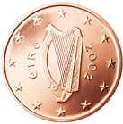 5 eurocent Ireland obverse