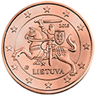 5 eurocent Lithuania obverse