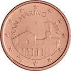 5 eurocent San Marino obverse 3rd type