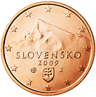 5 eurocent Slovacchia dritto
