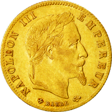 5 Franchi oro Secondo Impero testa laureata dritto