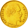 5 Franchi oro Secondo Impero testa nuda dritto