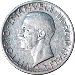 5 Lire Regno Italia Vittorio Emanuele III Aquilotto dritto