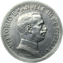 5 Lire Regno Italia Vittorio Emanuele III Quadriga briosa dritto