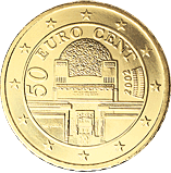 50 eurocent Austria dritto