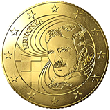 50 eurocent Croazia dritto