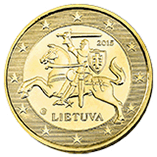 50 eurocent Lituania dritto