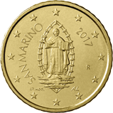 50 eurocent San Marino obverse 3rd type
