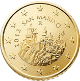 50 eurocent San Marino 2nd type obverse