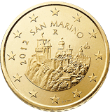 50 eurocent San Marino seconda serie dritto