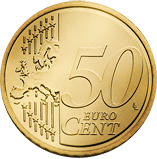 50 eurocent Belgio verso