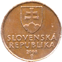 50 heller Slovacchia seconda serie dritto
