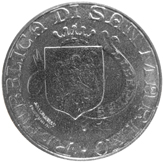 50 Lire San Marino 1989 dritto