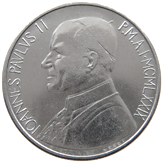 50 Lire Città del Vaticano Giovanni Paolo II 1979-1980 dritto