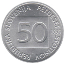 50 stotin Slovenia dritto