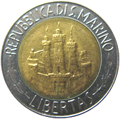 500 Lire San Marino 1984 dritto