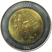 500 Lire San Marino 1986 verso