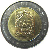500 Lire San Marino 1988 dritto
