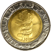 500 Lire San Marino 1995 dritto