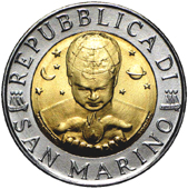 500 Lire San Marino 1996 dritto