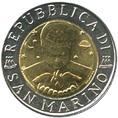 500 Lire San Marino 1997 dritto