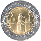 500 Lire San Marino 2001 dritto