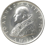 500 Lire Città del Vaticano Giovanni XXIII Stemma dritto