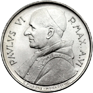 500 Lire Città del Vaticano Paolo VI tipo IV dritto
