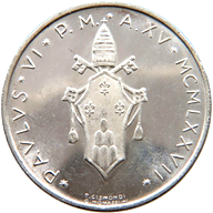 500 Lire Città del Vaticano Paolo VI tipo VI 1977 dritto