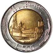 500 lire verso