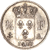 1/4 di Franco Regno Carlo X verso